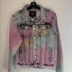Multicolor Denim Jacket - Size Small